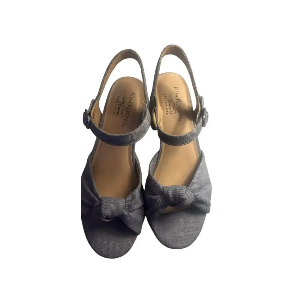 Womens Denim Kim Rogers Platform Sandal size 7.5